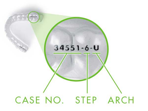 ClearCorrect Laser-Marked Aligners